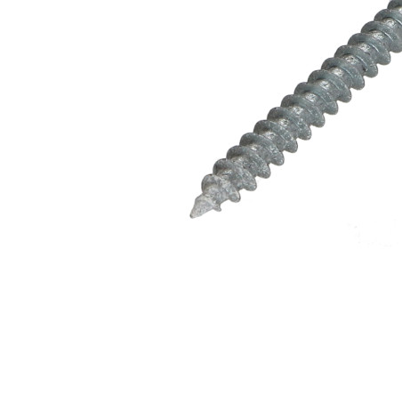1 x Agglo houtschroeven ronde kop Pozi PZ7 5X50 Wit verzinkt staal witte lak RAL9010 zuiver wit