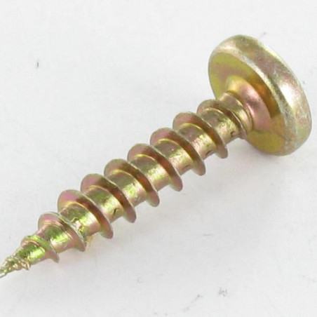 1 x Agglo houtschroeven ronde kop Pozi PZ7 4X45 Bichromaat