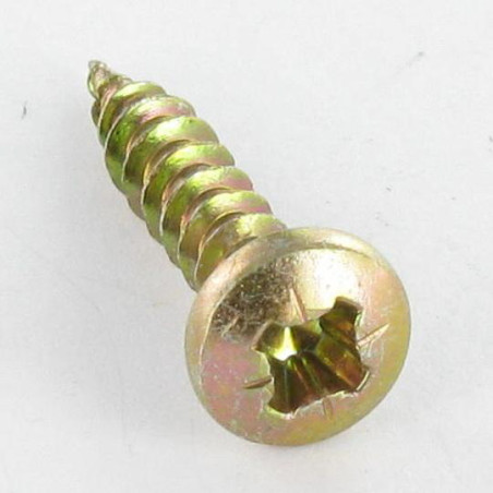 1 x Agglo houtschroeven ronde kop Pozi PZ7 4X45 Bichromaat