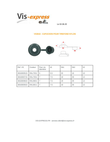 1 x Dop Houtdraadbout van 7 RAL9001 roomwit...