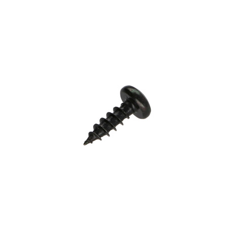 1 x Agglo houtschroeven ronde kop Pozi PZ7 4X20 Zwart gegalvaniseerd staal