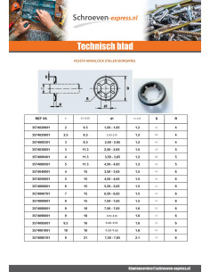 Arruela de pressão ARANLOCK 5X15X0.3 Ruw staal