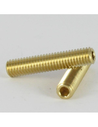 1 x Metalen schroeven Messing zonder kop...