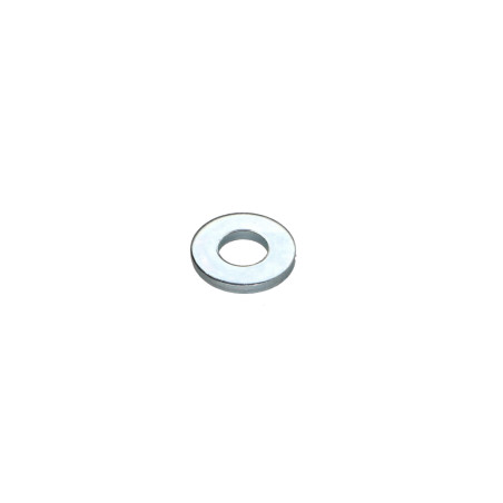 1 x Sluitring plat 7X16X2 Wit verzinkt staal