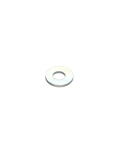 1 x Sluitring plat 4X10X1 Wit verzinkt staal