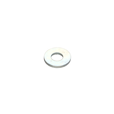 1 x Sluitring plat 4X10X1 Wit verzinkt staal