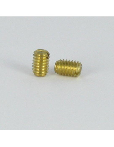 1 x Metalen schroeven Messing zonder kop split...