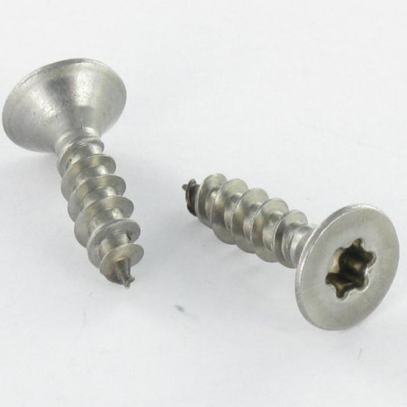 1 x Agglo houtschroeven RVS A2 gefreesde kop 3,5X25 volledige draad TORX T10