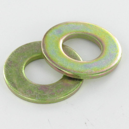 1 x Sluitring plat 22x65x8 Bichromaat