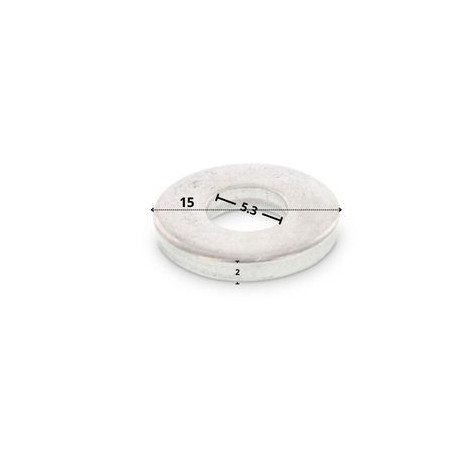 1 x Ring dik 5.3X12X2 RVS A2