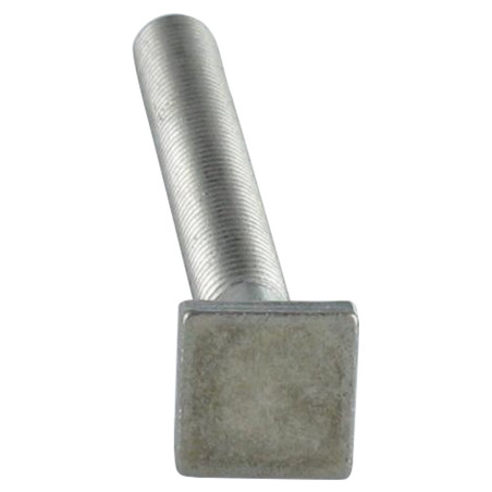 1 x Metalen schroeven M6X50 kop vierkant 10x10 EP4 RVS A2