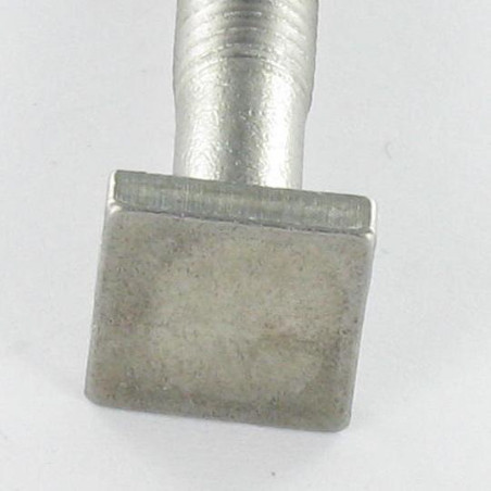 1 x Metalen schroeven M6X50 kop vierkant 10x10 EP4 RVS A2