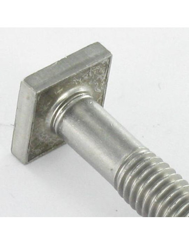1 x Metalen schroeven M6X50 kop vierkant 10x10...