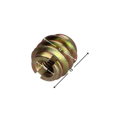 1 x Insert split Bichromaat M6 13X13