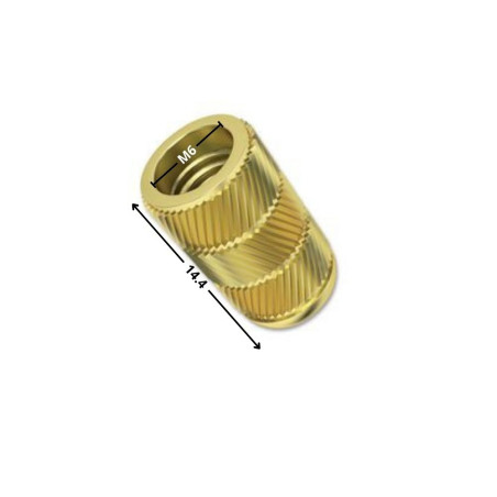 1 x Insert Messing FLOWFIX M6X14.4