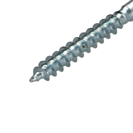 1 x Agglo houtschroeven gefreesde kop Pozi PZ7 4,5X45 geboord Wit verzinkt staal