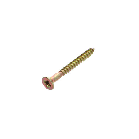 1 x Agglo houtschroeven gefreesde kop Pozi PZ7 4,5X40 geboord Bichromaat