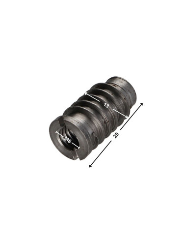 1 x Rampamoeren M8 13X25 Ruw staal