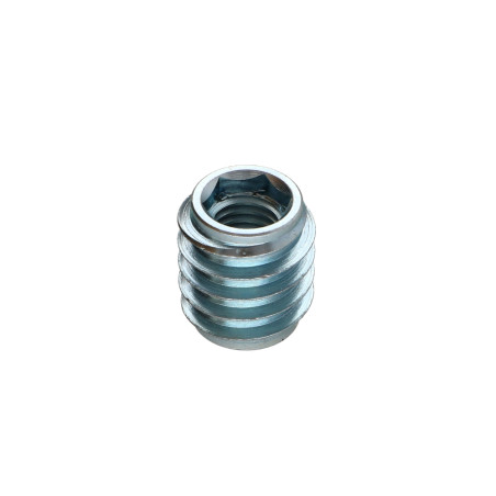 1 x Insert M10 18X20 sleutel van 10 Wit verzinkt staal S/COL