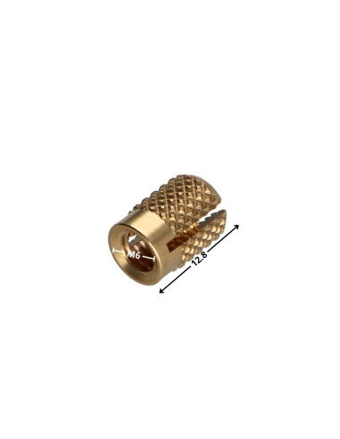 1 x Insert UITBREIDINGSFIX Messing M6X12.8