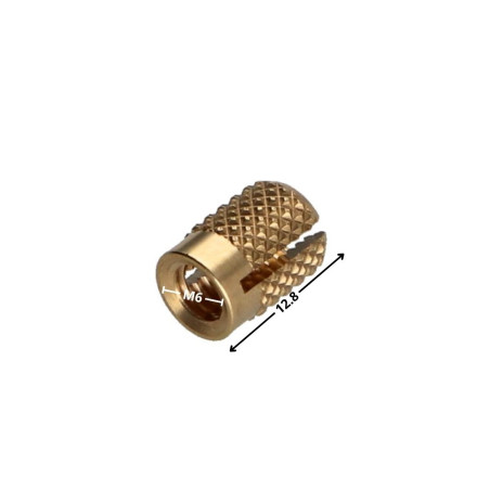 1 x Insert UITBREIDINGSFIX Messing M6X12.8