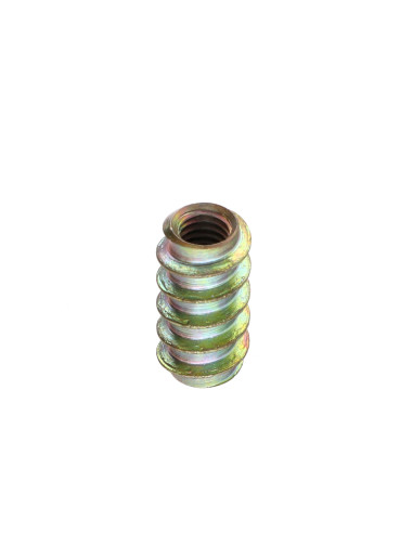 1 x Insert niet split M6 10X20 Wit verzinkt staal