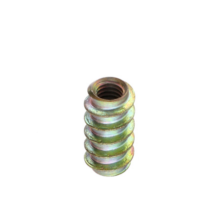 1 x Insert niet split M6 10X20 Wit verzinkt staal