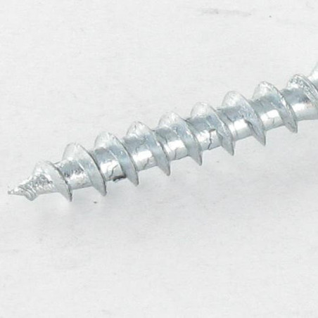 1 x Schroeven van BESLAG/PVC gefreesde kop phillips 4.2X45 Wit verzinkt staal