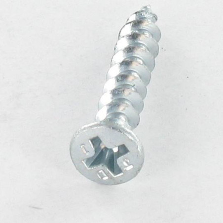 1 x Schroeven van BESLAG/PVC gefreesde kop phillips 4.2X25 Wit verzinkt staal