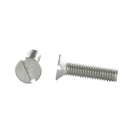 1 x Metalen schroeven RVS A2 gefreesde kop split M4X20