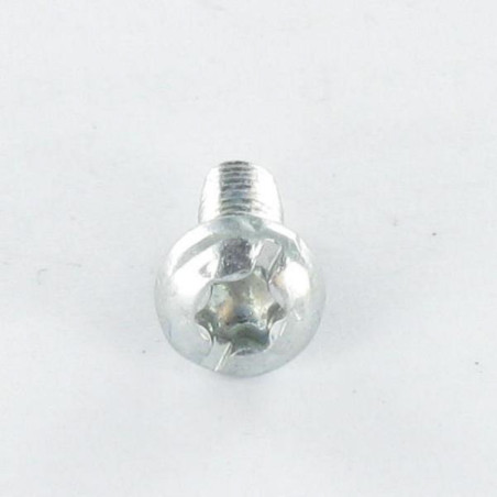 1 x Zelftappende schroef cilindrische kop TORX bedraad op split 5X12 kartel Wit verzinkt staal