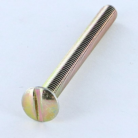 1 x Metalen schroeven gefreesde bolkop split M4X20 Bichromaat