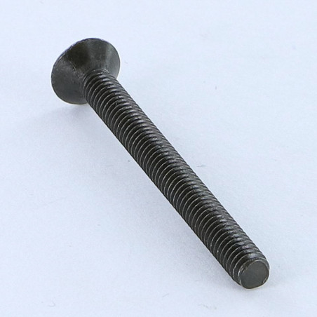 1 x Metalen schroeven gefreesde bolkop split M5X30 kopdiameter 9.5 BO 150HB zonder rode roest Zwart gegalvaniseerd staal