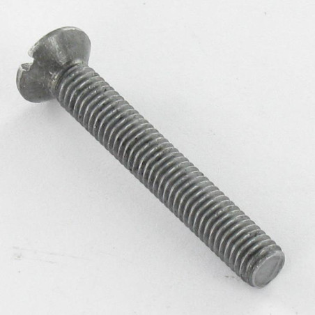 1 x Metalen schroeven gefreesde bolkop split M4X60 kopdiameter 7.5 BO Ruw staal