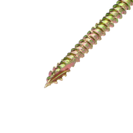 1 x TEKOR houtschroeven gefreesde kop Pozi PZ6 3X35 volledige draad anti-splijtpunt type 17 cut Bichromaat microschroeven
