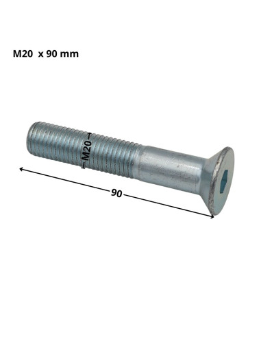 1 x Metalen schroeven FHC verzonken kop met...