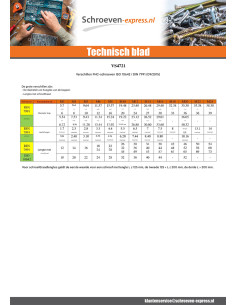 Metalen schroeven FHC verzonken kop met zeskant print... 2
