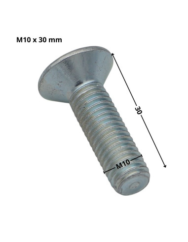 1 x Metalen schroeven FHC verzonken kop met...