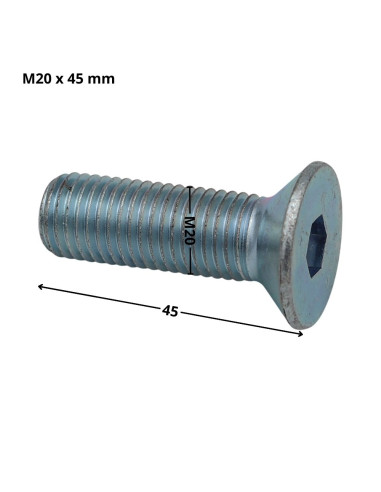 1 x Metalen schroeven FHC verzonken kop met...