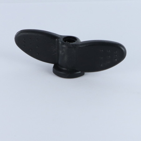 1 x Moer Vlinder M8 zwart nylon