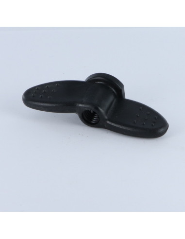 1 x Moer Vlinder M8 zwart nylon