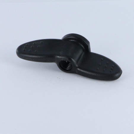 1 x Moer Vlinder M8 zwart nylon
