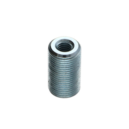 1 x Afstandbus M6/M12 P100X21.5 Wit verzinkt staal
