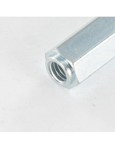 1 x Afstandbus cilindrisch 10X30 M6 Wit...