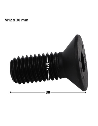 1 x Metalen schroeven FHC verzonken kop met...