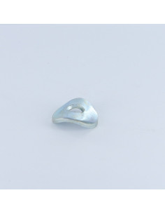 Sluitring GEBOGEN 21,5 x 6,6 x 1,8 Wit verzinkt staal
