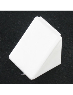 Kraagflens DRIEHOEK plastic 2 gaten wit 2