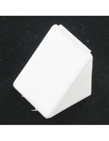 1 x Kraagflens DRIEHOEK plastic 2 gaten wit