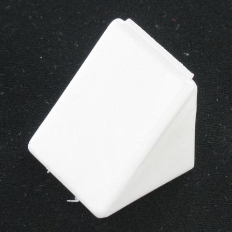 1 x Kraagflens DRIEHOEK plastic 2 gaten wit