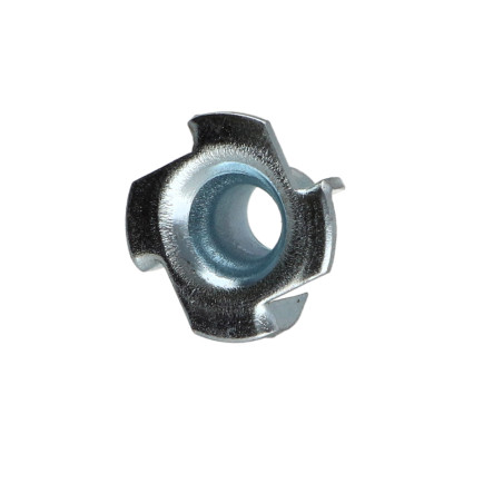 1 x Klauwmoer 9.6X12 zonder schroefdraad Wit verzinkt staal NC